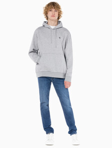 Buy 남성 바디 테이퍼핏 기모 미드블루 데님 in color MID BLUE BACK EMBRO