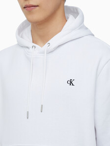 Buy 남성 롱슬리브 아카이브 플리스 후디 in color BRILLIANT WHITE
