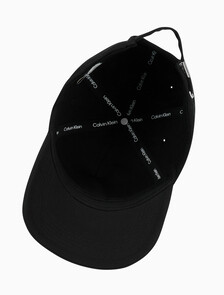 Buy 남녀공용 CKJ 프린트 레터링 로고 볼캡 in color BLACK