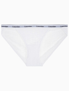 Buy 여성 CK 모던 레이스 스트링 비키니 in color WHITE