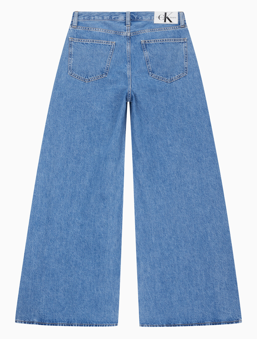Buy 여성 로우라이즈 루즈핏 라이트 블루 데님 in color CHALKY BLUE