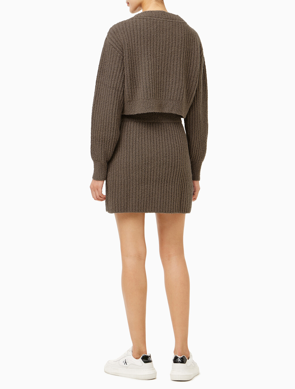Buy 여성 셔닐 미니 스커트 in color BROWN