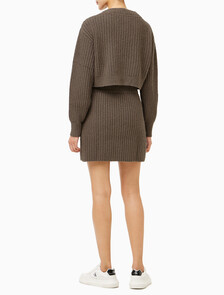 Buy 여성 셔닐 미니 스커트 in color BROWN