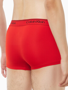 Buy 남성 마이크로 스트레치 3팩 로우 라이즈 트렁크 in color Black / Grey / Red