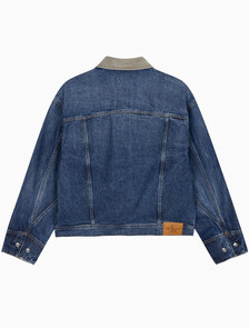 Buy 남성 80's 아이콘 다크블루 데님 자켓 in color DARK BLUE