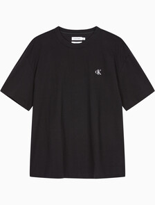 Buy 남성 릴렉스핏 아카이브 로고 반팔 티셔츠 in color BLACK BEAUTY