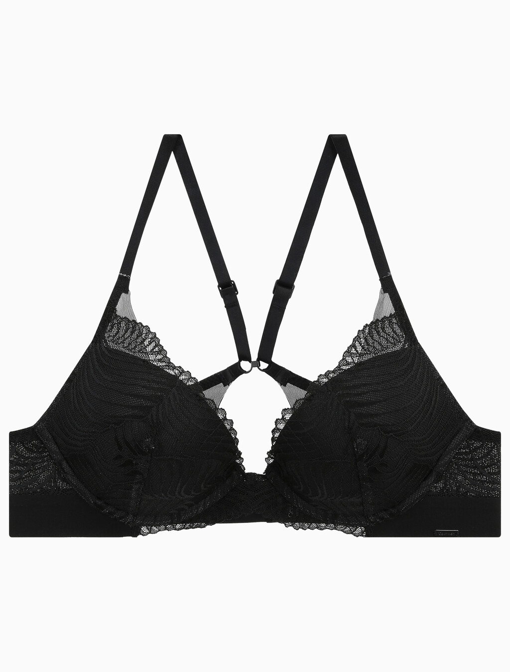 Buy 여성 CK 블랙 지오 레이스 AF 푸쉬업 플런지 (ADD A) in color BLACK