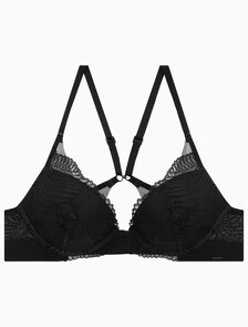 Buy 여성 CK 블랙 지오 레이스 AF 푸쉬업 플런지 (ADD A) in color BLACK