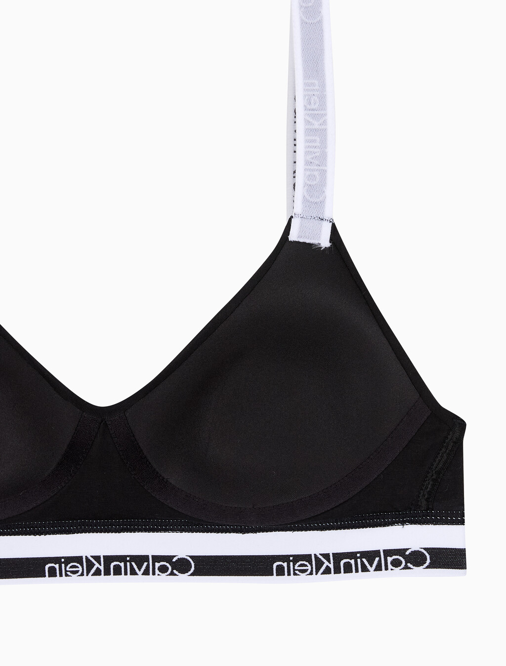 Buy 여성 아이콘 코튼 모달 브라렛 (H&E) in color BLACK