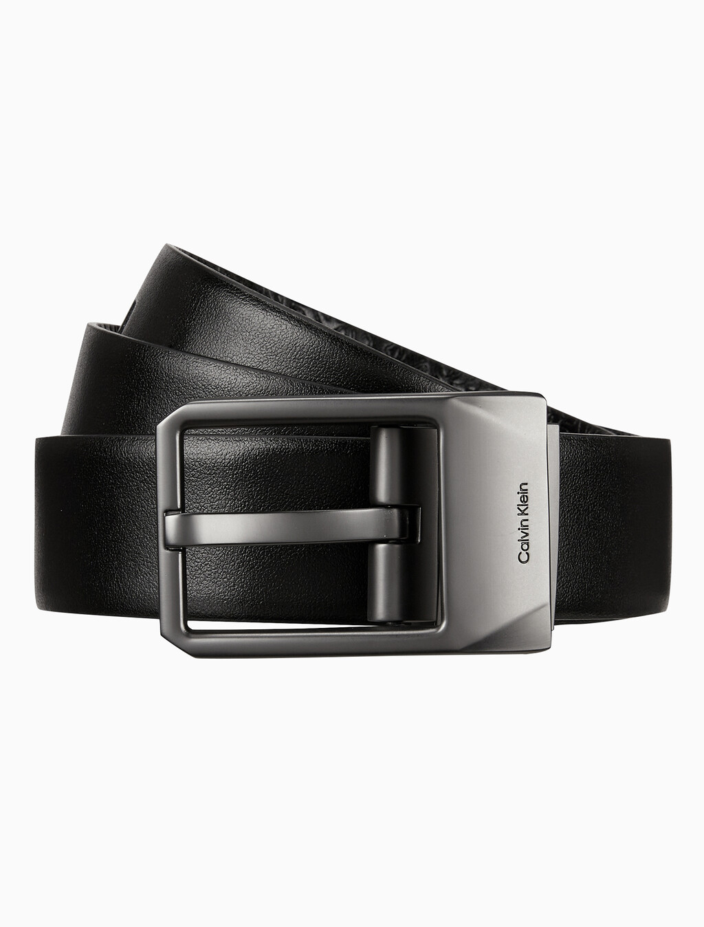 Buy 남성 CKJ 페이스티드 양면 벨트 35mm in color BLACK/BLACK AOP