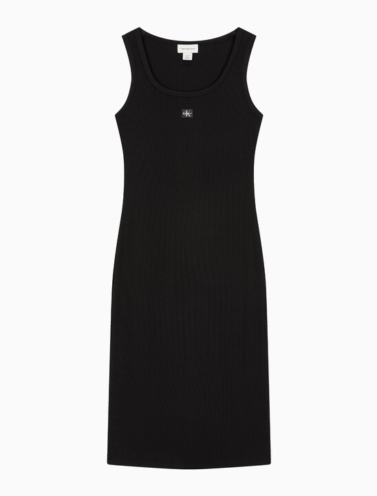 여성 베이비립 우븐 라벨 드레스