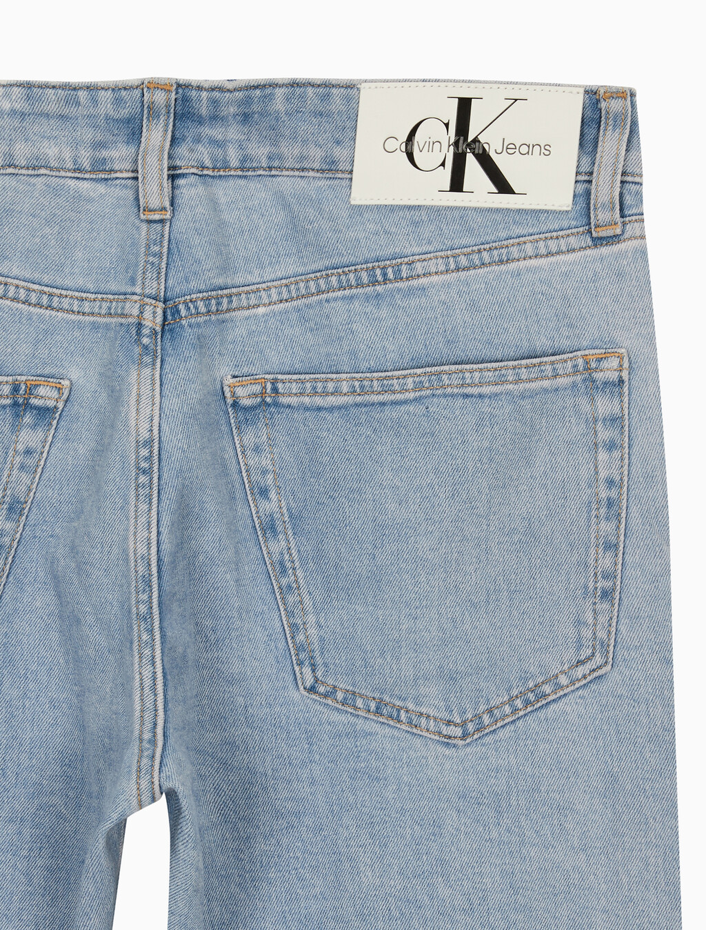 Buy 남성 슬림 스트레이트 크롭핏 라이트블루 데님 in color CHALKY BLUE