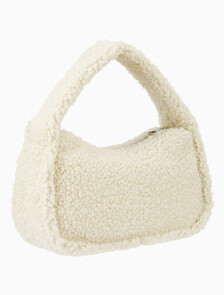 Buy 여성 CKJ 블락 쉐르파 미니백 in color IVORY