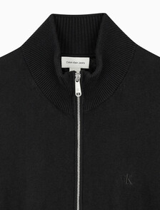 Buy 남성 에센셜 스웨터 가디건 in color CK BLACK