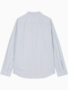 Buy 남성 커브 로고 옥스포드 클래식 셔츠 in color LIGHT BLUE
