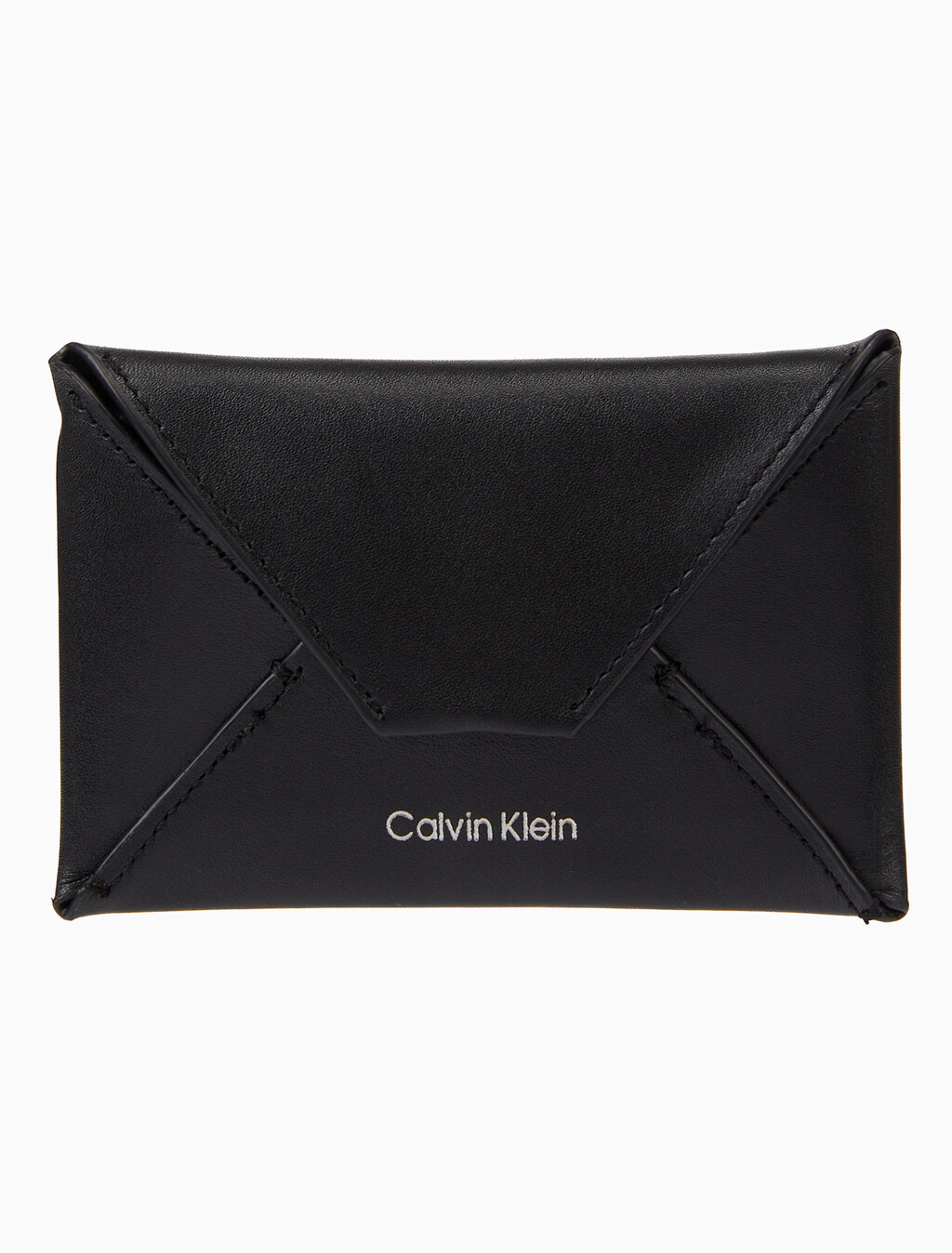 Buy 남성 CK 라인 인벨롭 카드 케이스 in color BLACK