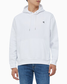 Buy 남성 롱슬리브 아카이브 플리스 후디 in color BRILLIANT WHITE