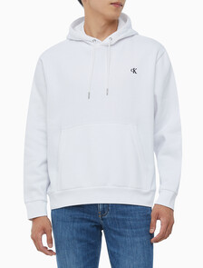 Buy 남성 롱슬리브 아카이브 플리스 후디 in color BRILLIANT WHITE