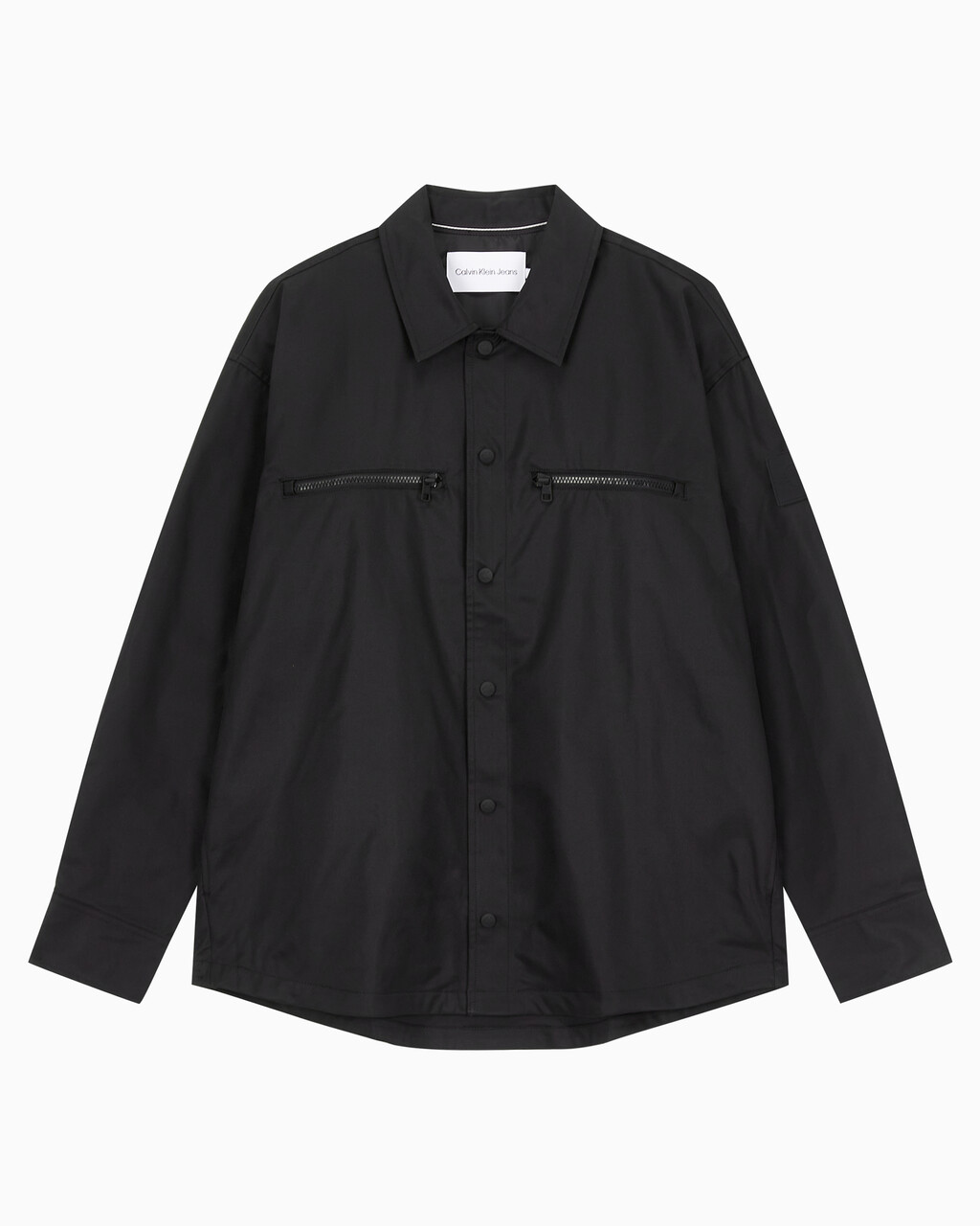 Buy 남성 테크니컬 집업 오버사이즈 셔츠 in color CK BLACK