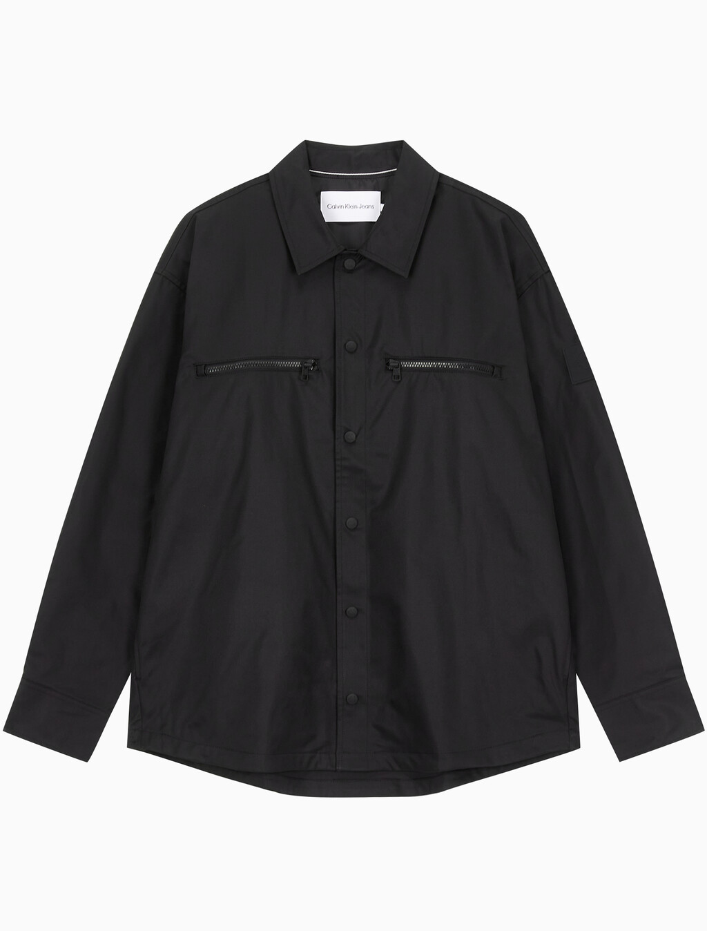 Buy 남성 테크니컬 집업 오버사이즈 셔츠 in color CK BLACK
