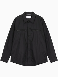 Buy 남성 테크니컬 집업 오버사이즈 셔츠 in color CK BLACK