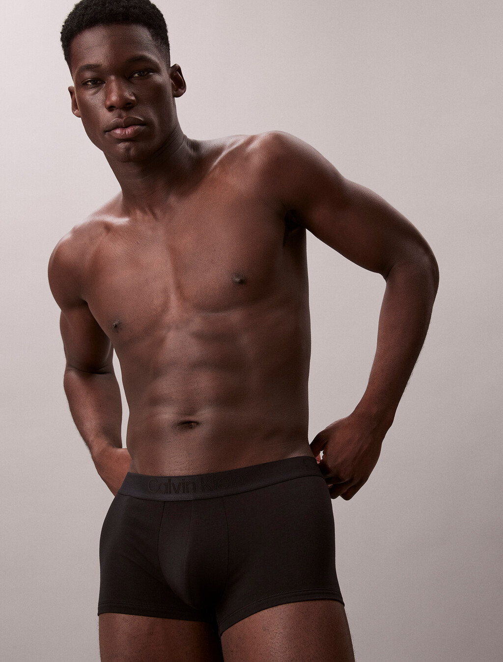 Buy 남성 CK 블랙 3PK 로우 라이즈 트렁크 in color Leopard