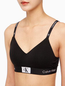 Buy 여성 1996 코튼 AF 라이틀리 라인드 브라렛 in color BLACK