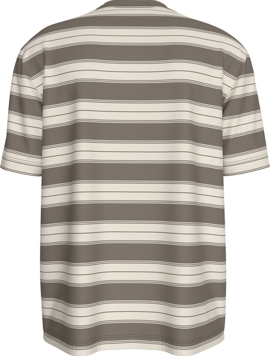 이지 저지 스트라이프 크루넥 티