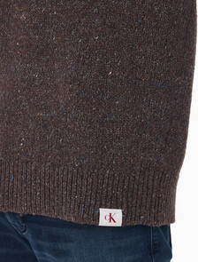 Buy 남성 넾 얀 폴로 스웨터 in color Brown Velvet Neps