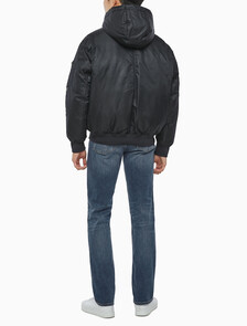 Buy 남성 후디 보머 다운 자켓 in color CK BLACK