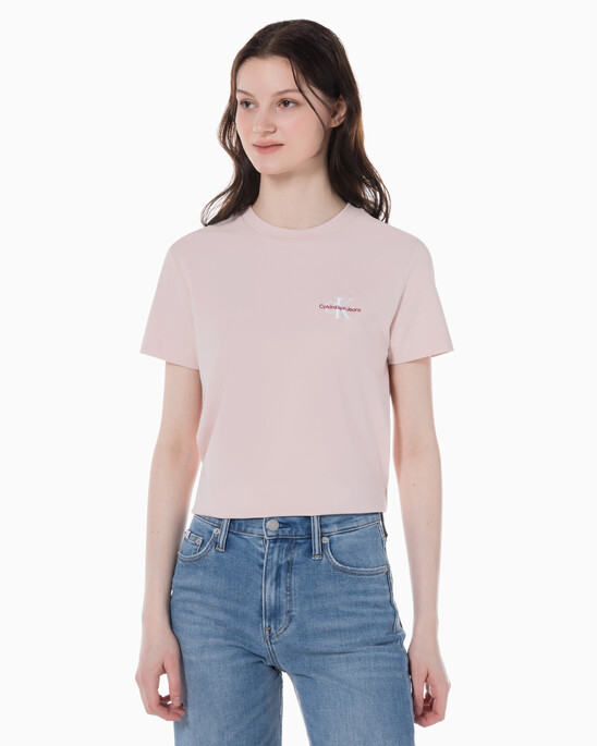 여성 스몰 모노그램 로고 반팔 티셔츠