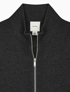 Buy 남성 롱슬리브 테크니컬 메리노 울 풀 집업 스웨터 in color CHARCOAL HEATHER