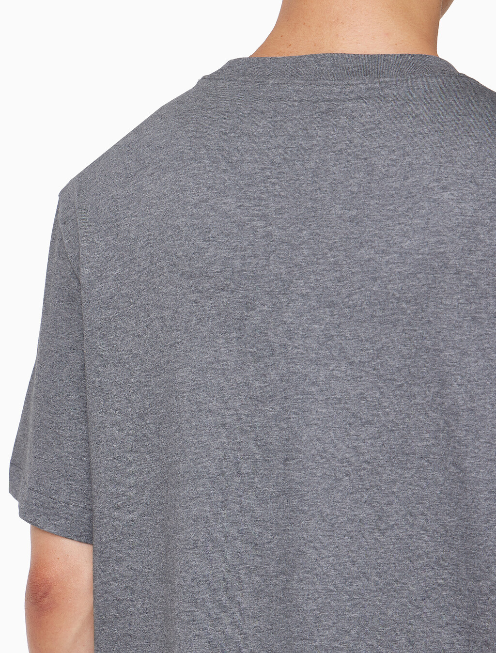 Buy 남성 이지핏 아카이브 로고 반팔 티셔츠 in color MEDIUM GREY HEATHER
