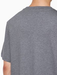 Buy 남성 이지핏 아카이브 로고 반팔 티셔츠 in color MEDIUM GREY HEATHER