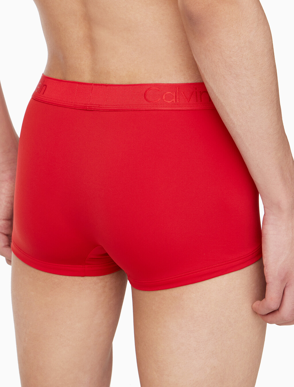 Buy 남성 CK 블랙 웰니스 로우라이즈 드로즈 in color RED