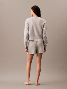 Buy 여성 아이콘 코튼 테리 쇼츠 in color GREY HEATHER