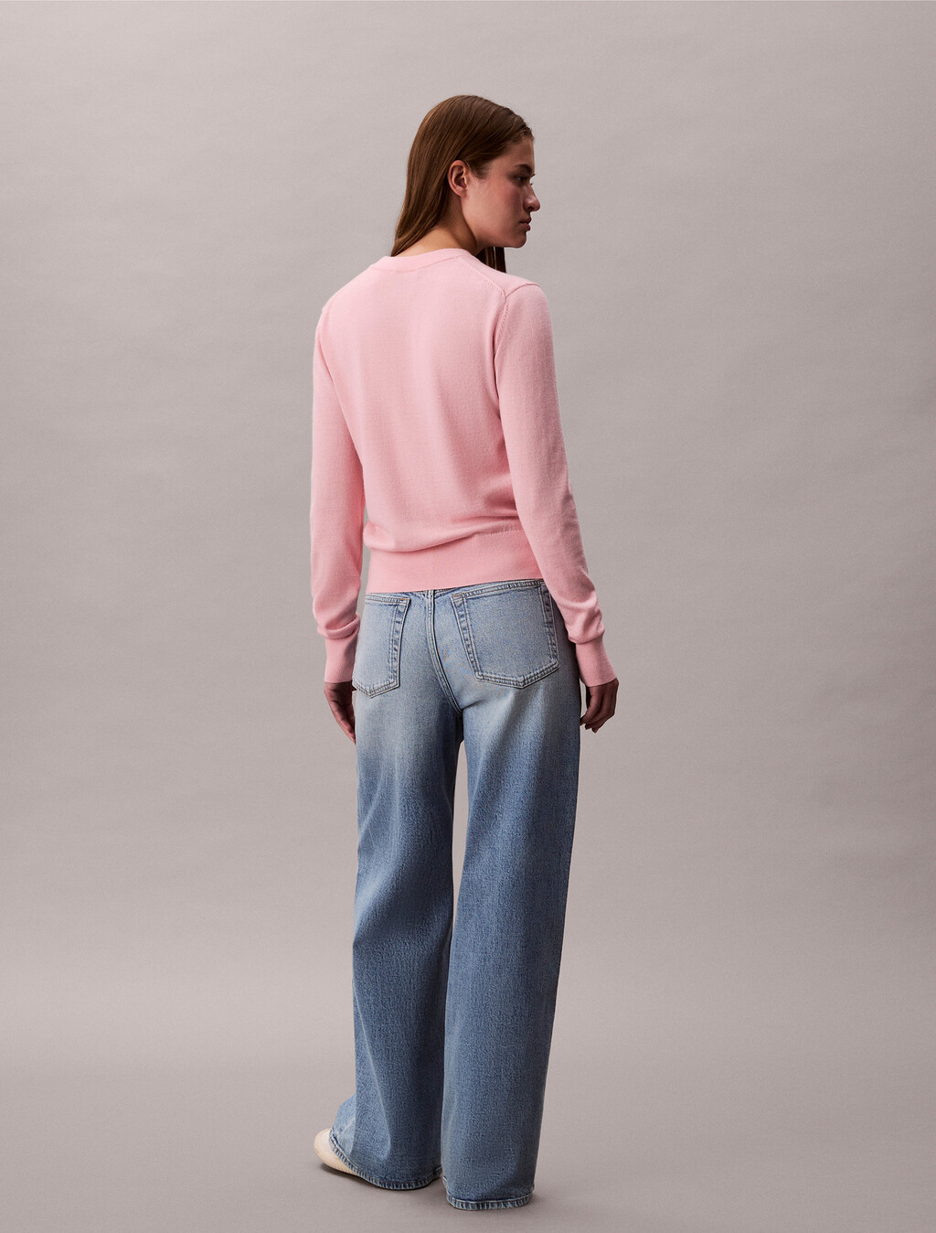 Buy 여성 L/S 엑스트라 파인 메리노 울 스웨터 in color TENDER TOUCH