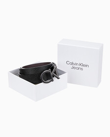 Buy 남성 CK 버클 양면 벨트 35MM in color BLK AOP/BITTER
