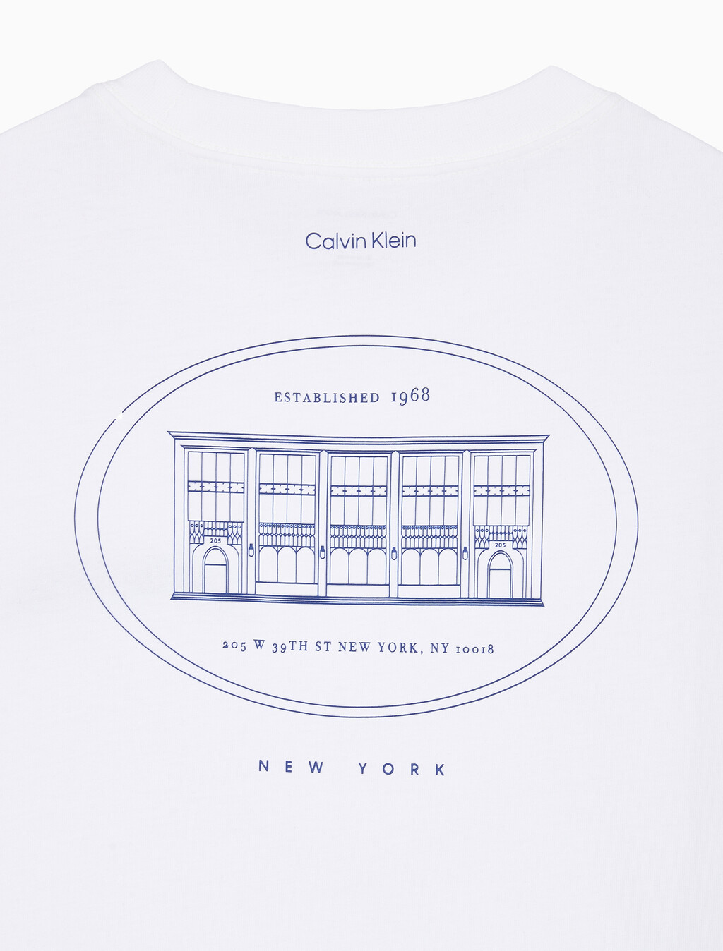 Buy 릴렉스드핏 16S 프론트백 빌딩 티 in color BRIGHT WHITE