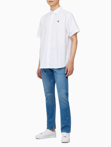 Buy 남성 릴렉스핏 옥스포드 반팔 셔츠 in color BRIGHT WHITE