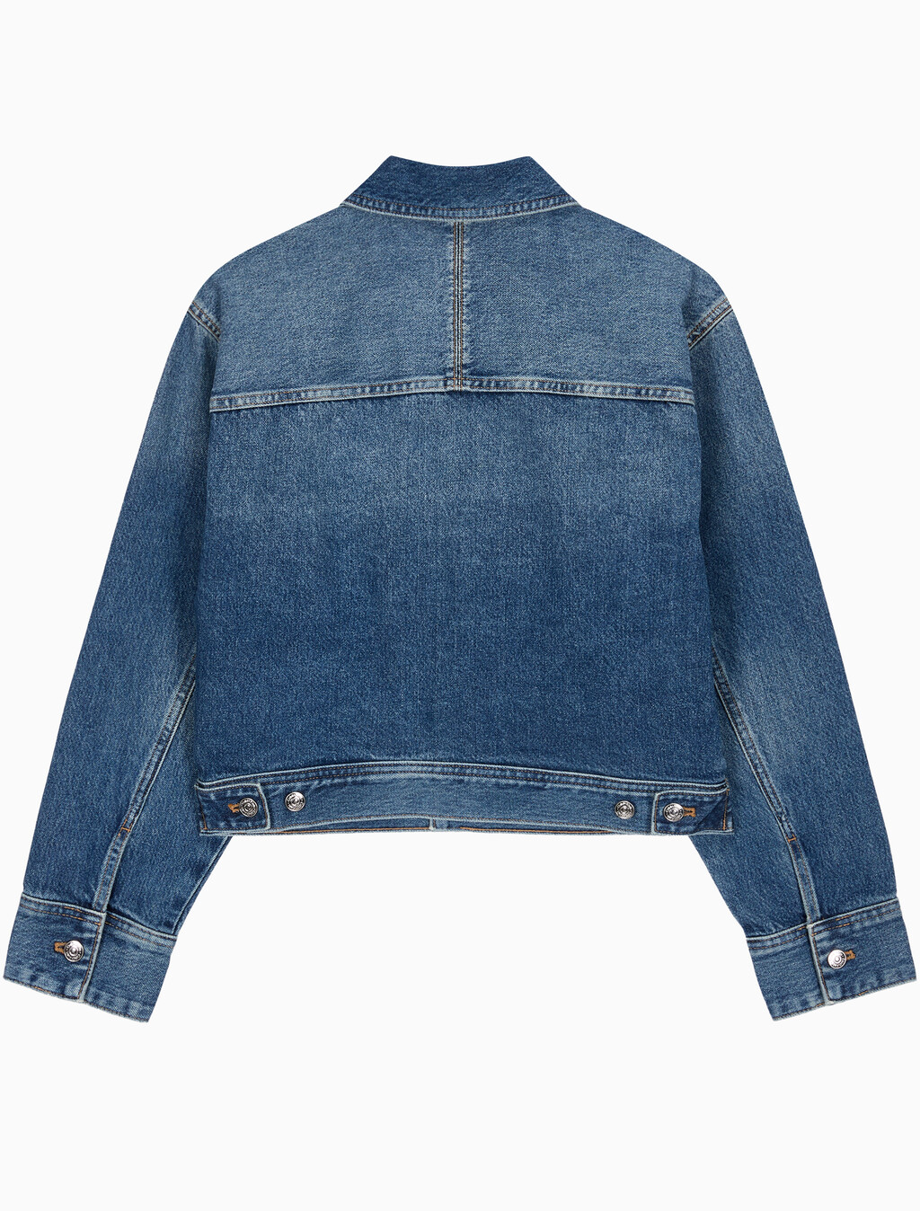 Buy 여성 워크웨어 CK 로고 데님 자켓 in color Mid blue