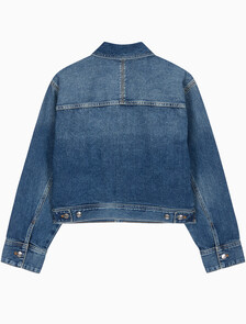 Buy 여성 워크웨어 CK 로고 데님 자켓 in color Mid blue