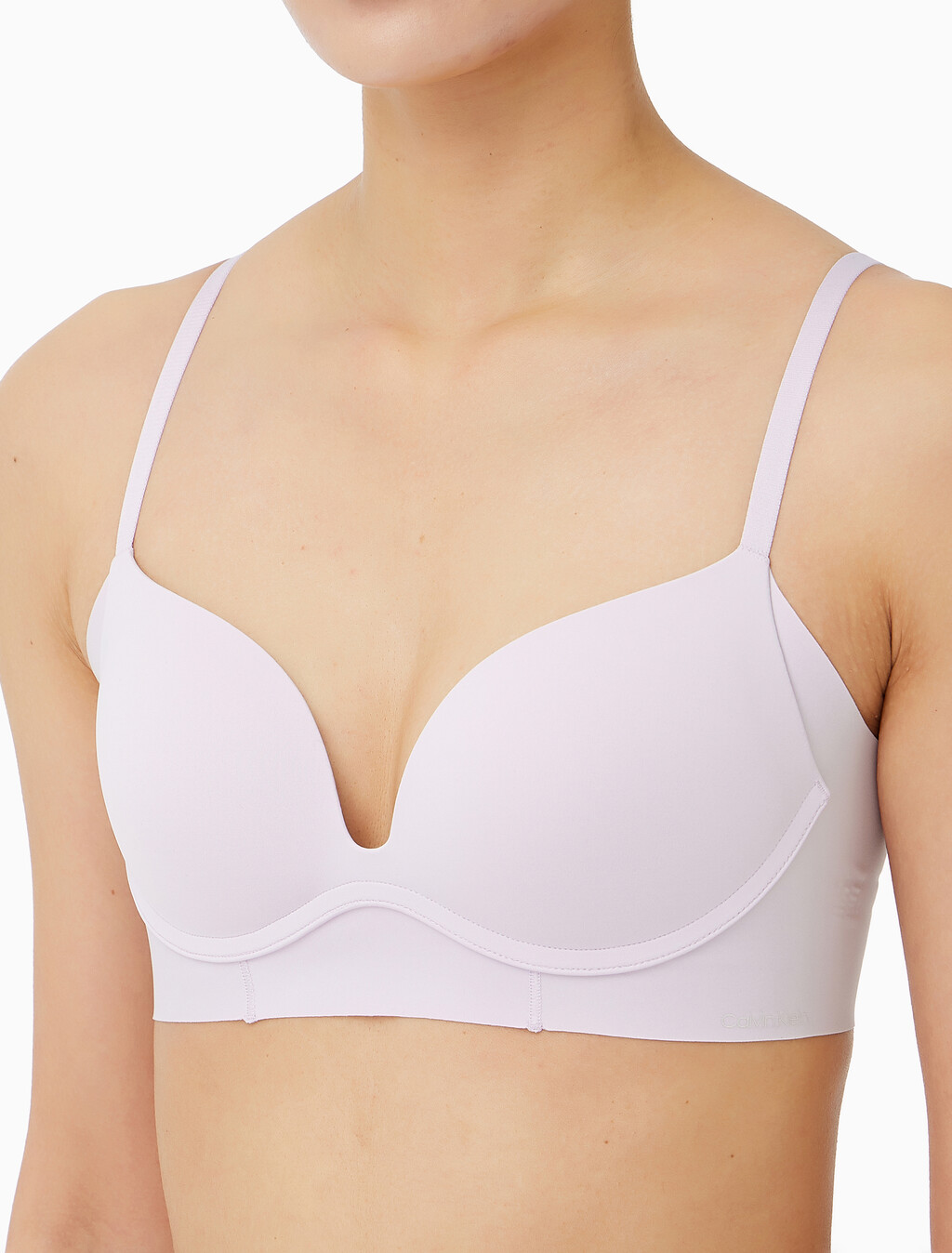 Buy 여성 인비져블 마이크로파이버 스트레치 AF 와이어프리 푸쉬업 in color LIGHT PURPLE