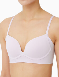 Buy 여성 인비져블 마이크로파이버 스트레치 AF 와이어프리 푸쉬업 in color LIGHT PURPLE