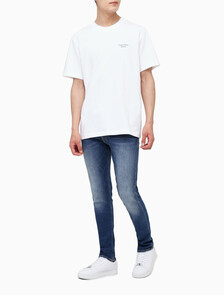 Buy 남성 1978 백 커브드 로고 반팔 티셔츠 in color BRIGHT WHITE