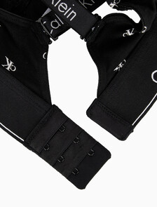 Buy 여성 모던코튼 훅앤아이 브라렛 in color DIAMOND LOGO PRINT_BLACK