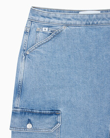 Buy 여성 맥시 데님 랩 스커트 in color 028A CHALKY BLU