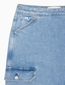 Buy 여성 맥시 데님 랩 스커트 in color CHALKY BLUE