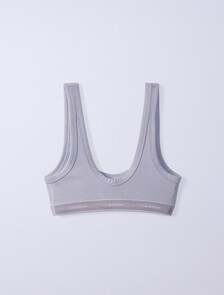 Buy Jung Kook for Calvin Klein 여성 헤리티지 코튼 AF 브라렛 in color GREY