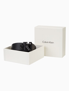 Buy 남성 cK 모노그램 로고 버클 35mm 벨트 in color Moonlit Ocean